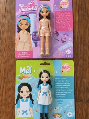 Isabella & Mei Fashion Doll Set - Pink and Blue